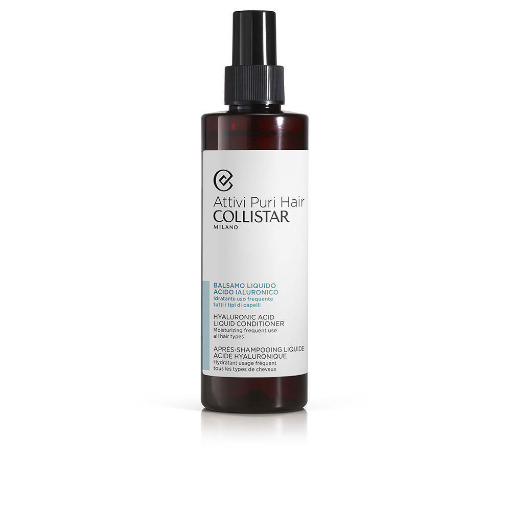 Bottle  of  Collistar  Hyaluronic  Acid  Moisturizing  Conditioner  by  Collistar,  a  conditioner  indicated  for  detangling  and  hydrating  hair.