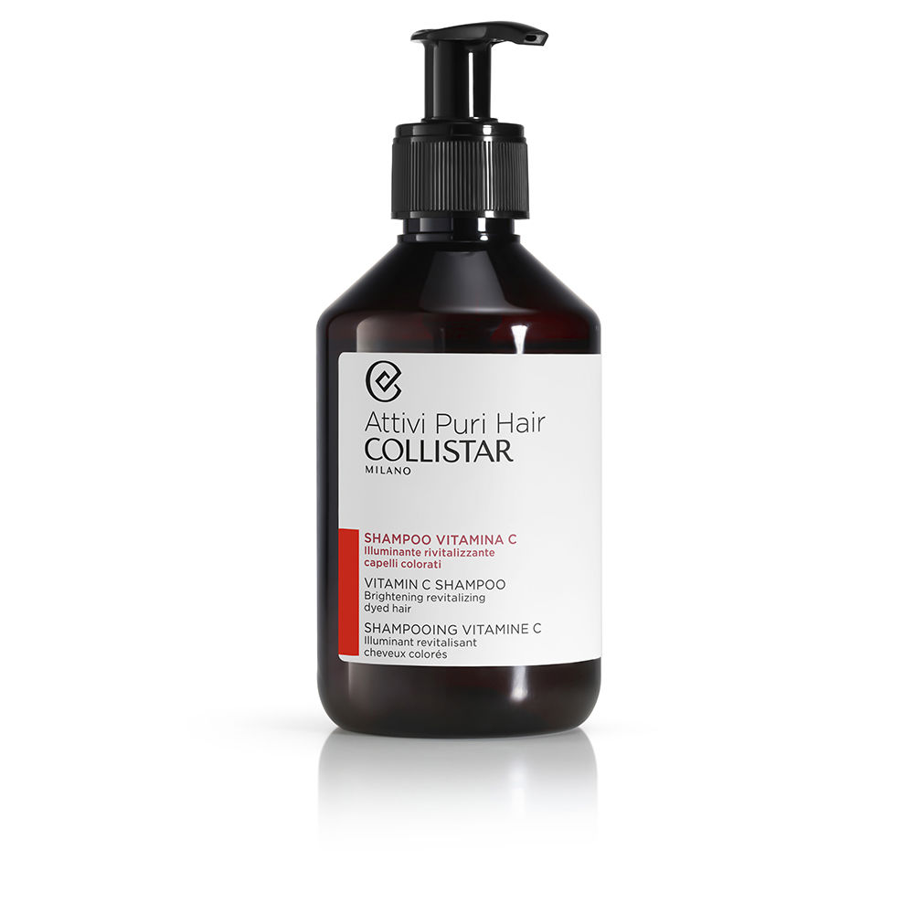 Bottle  of  Collistar  Vitamin  C  Revitalizing  Shampoo  by  Collistar,  a  shampoo  indicated  for  revitalizing  shine  and  protecting  hair  color.