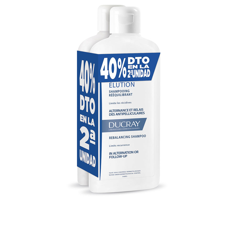 DucrayElutionRebalancingShampooDuo2x400ml Ducray エリュシオン リバランシング シャンプー デュオ 2x400ml - 画像 (1)