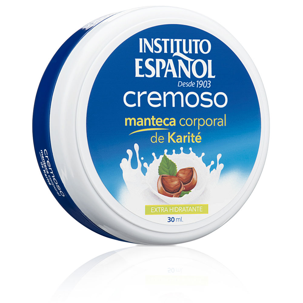 Jar  of  Instituto  Español  Shea  Butter  Creamy  Body  Butter  by  Instituto  Español,  a  body  butter  indicated  for  skin  nourishment.