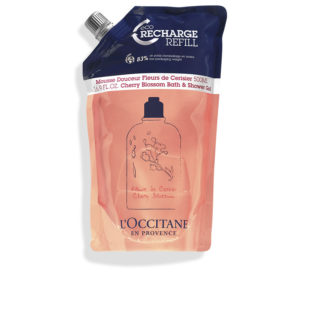 L'Occitane Cherry Blossom Eco-Refill Bath and Shower Gel 500ml