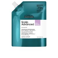 Bottle  of  LOreal  Professionnel  Scalp  Advanced  Anti-Discomfort  Shampoo  by  LOreal,  a  shampoo  indicated  for  sensitive  scalps.