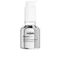 Bottle  of  LOreal  Professionnel  Steampod  All  In  One  Smoothing  Treatment  by  LOreal,  a  treatment  indicated  for  anti-frizz.