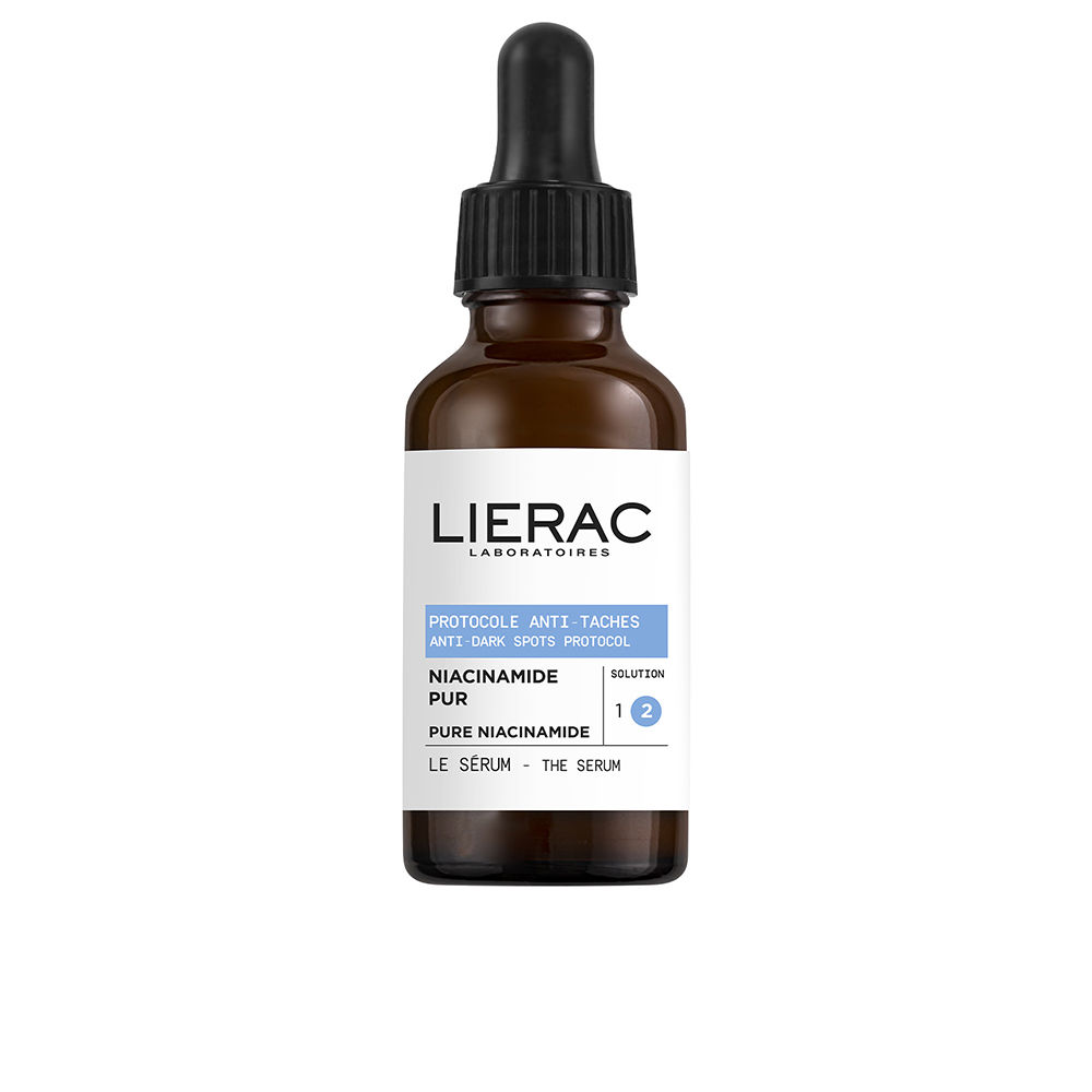LieracAnti-DarkSpotsProtocolPureNiacinamideSerum30ml Bottle of Lierac Anti-Dark Spots Protocol Pure Niacinamide Serum by Lierac, a serum indicated for correcting and preventing dark spots.