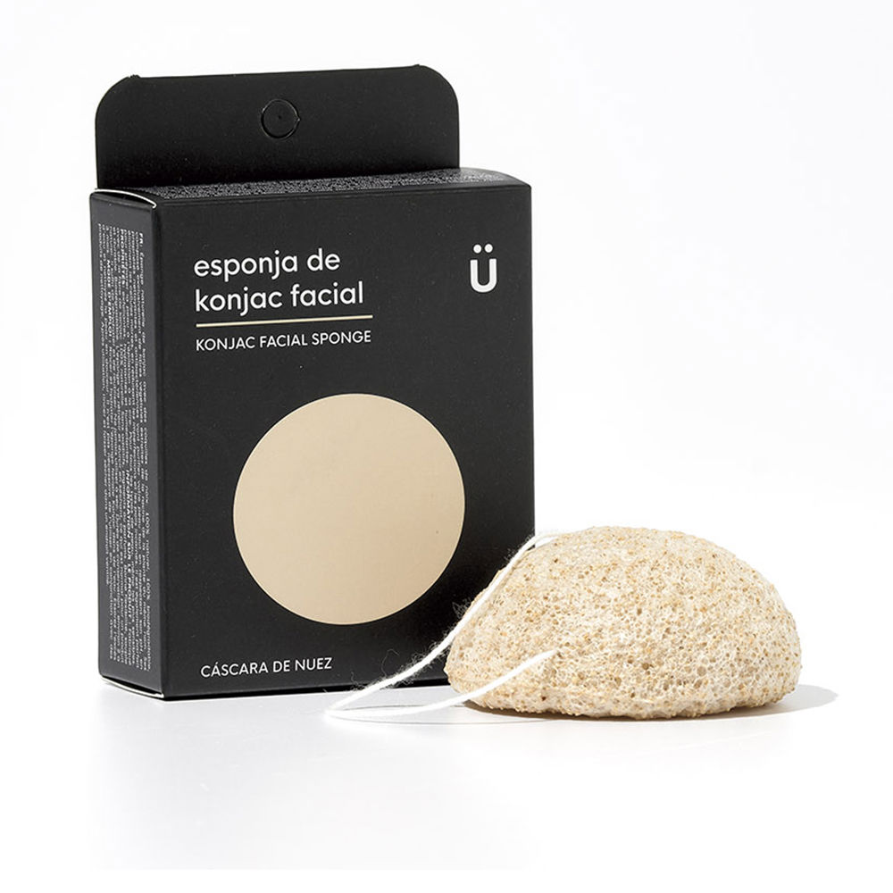 NaturbrushKonjacFacialSpongeWalnutShell15g Naturbrush Konjac Facial Sponge Walnut Shell 15g