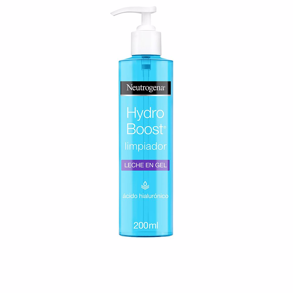 NeutrogenaHydroBoostHydratingCleansingGelMilk200ml Bottle of Neutrogena Hydro Boost Hydrating Cleansing Gel Milk by Neutrogena, a gel milk indicated for cleansing and hydration.