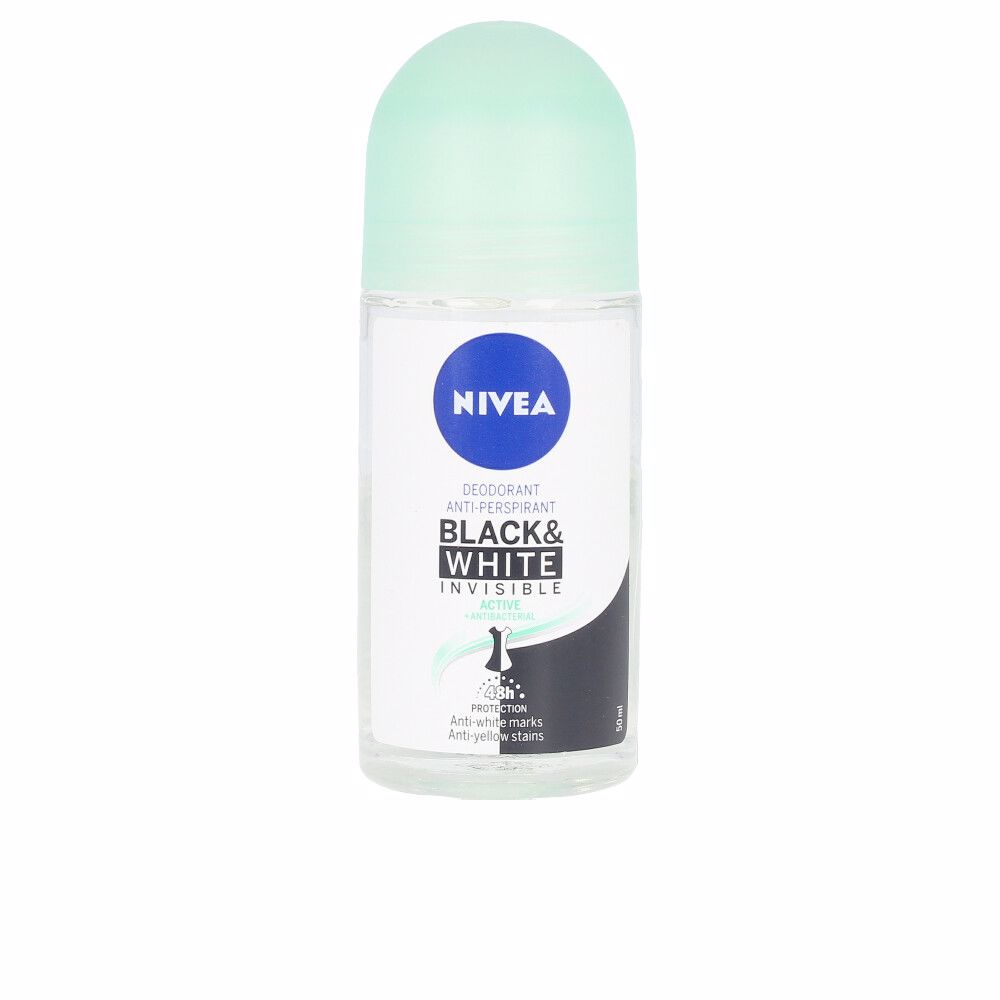 NiveaBlackWhiteInvisibleActiveRoll-OnDeodorant50ml ニベア ブラック&ホワイト インビジブル アクティブ ロールオン デオドラント 50ml - 画像 (1)
