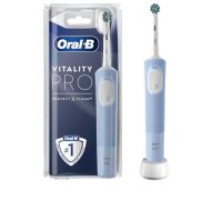 Product  container  of  Oral-B  Vitality  Pro  Blue  Electric  Toothbrush  by  Oral-B,  an  electric  toothbrush  indicated  for  daily  oral  hygiene.