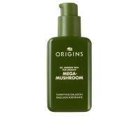 Bottle  of  Origins  Mega  Mushroom  Fortifying  Emulsion  by  Origins,  a  fortifying  emulsion  indicated  for  reducing  visible  redness.