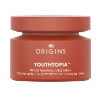 Jar  of  Origins  Youthtopia  Peptide  Plumping  Apple  Cream  by  Origins,  an  antioxidant  cream  indicated  for  plumping  and  hydrating  skin.