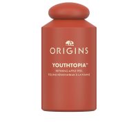 Bottle  of  Origins  Youthtopia  Refining  Apple  Peel  by  Origins,  an  exfoliating  fluid  indicated  for  smoothing  skin  and  refining  pores.