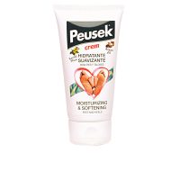Tube  of  Peusek  Feet  Smoothing  Cream  by  Peusek,  a  foot  cream  indicated  for  moisturizing  and  softening  hard  skin  on  heels.