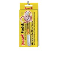 Product  container  of  Peusek  Pensek  Nails  Stick  Pencil  by  Peusek  Pensek,  a  gel  pencil  indicated  for  moisturizing  and  repairing  nails.