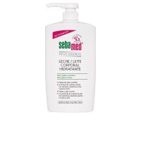 Bottle  of  Sebamed  Sensitive  Skin  Body  Milk  by  Sebamed,  a  body  lotion  indicated  for  hydrating  and  soothing  sensitive  skin.