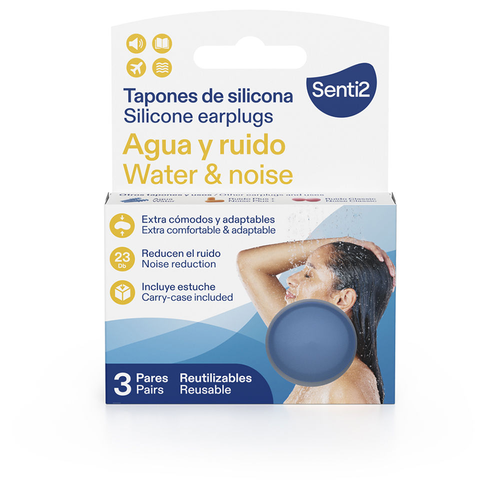 Senti2WaterAndNoiseSiliconePlugsx3 Senti2 Water And Noise Silicone Plugs x3