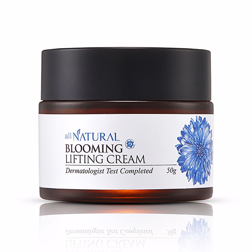 AllNaturalBloomingLiftingCream50g Jar of Blooming Lifting Cream by All Natural, a lifting cream indicated for moisturizing and cell renewal.