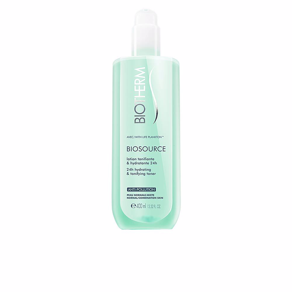 BiothermBiosourceHydrating&TonifyingLotion400ml Bottle of Biotherm Biosource Hydrating & Tonifying Lotion, a toner indicated for deep cleansing and hydration.