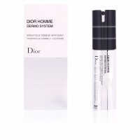 Product  container  of  Dior  Homme  Dermo  System  Anti-Fatigue  Firming  Eye  Serum  by  Dior,  a  gel  serum  indicated  for  firming  the  eye  area.