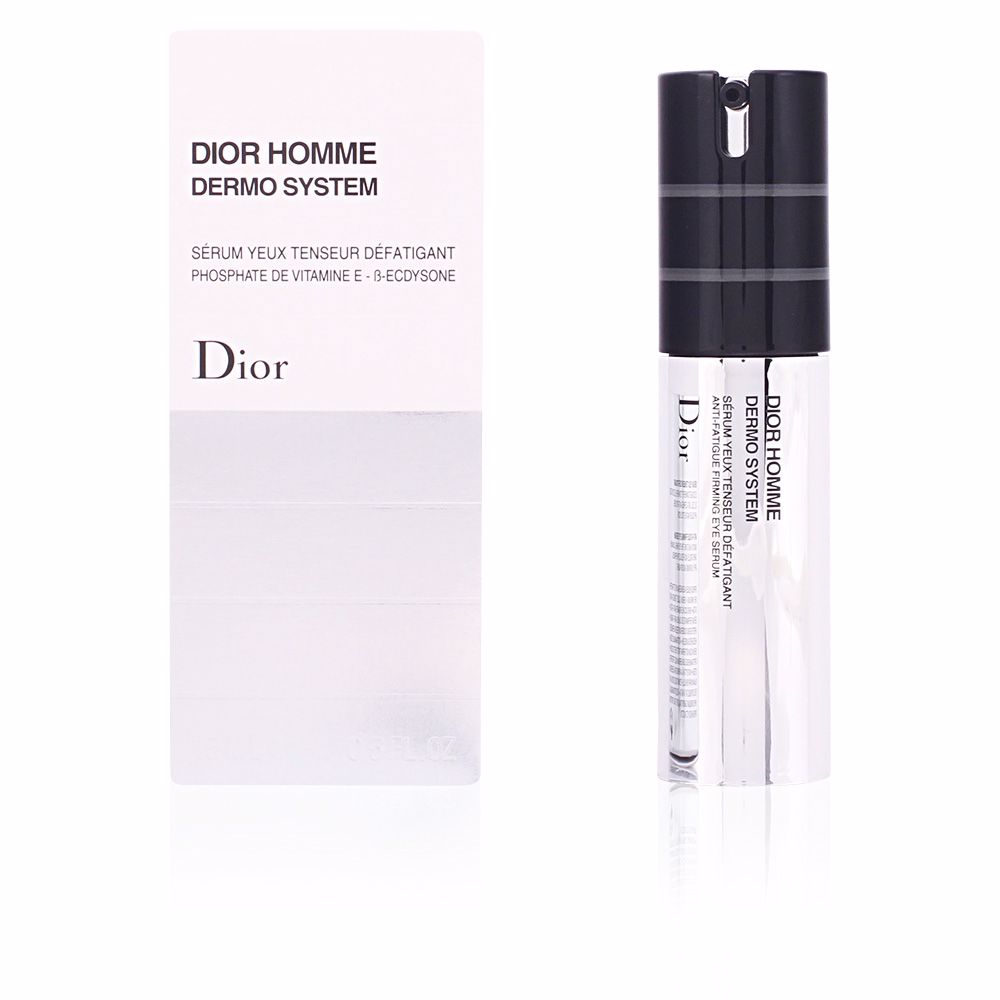 DiorHommeDermoSystemAnti-FatigueFirmingEyeSerum15ml Product container of Dior Homme Dermo System Anti-Fatigue Firming Eye Serum by Dior, a gel serum indicated for firming the eye area.