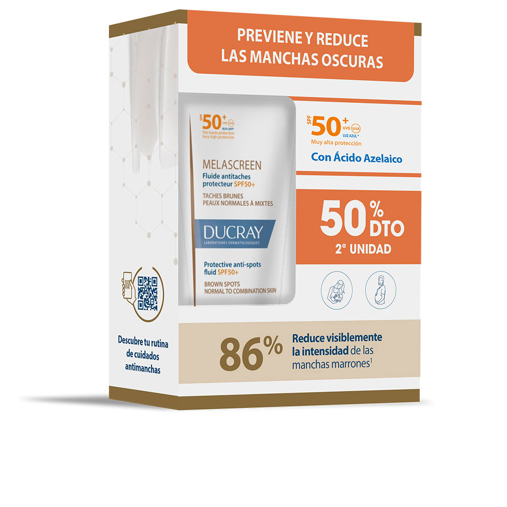 DucrayMelascreenProtectiveAnti-SpotsFluidSPF50+Duo2x50ml Ducray Melascreen Protective Anti-Spots Fluid SPF50+ Duo 2x50ml