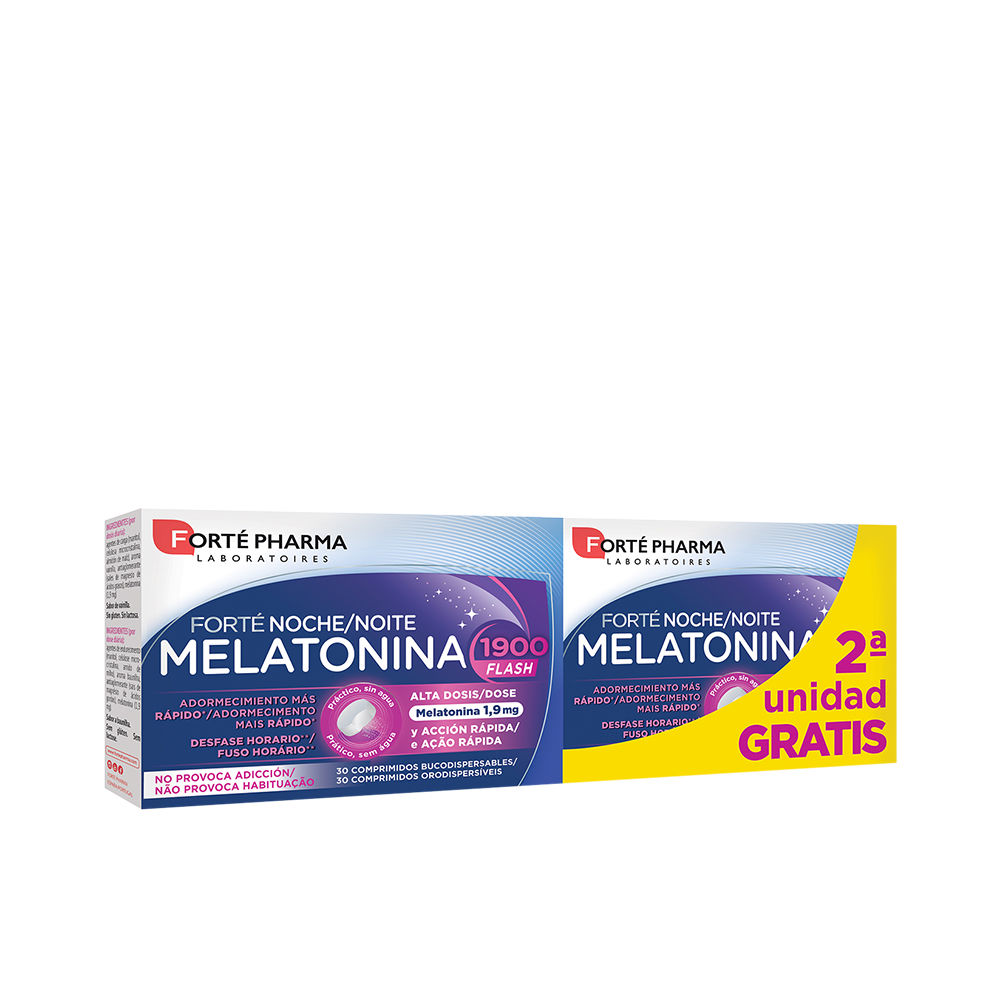 FortéPharmaMelatonin1900FlashFasterSleepTabletsDuo2x30 Forté Pharma Melatonin 1900 Flash Faster Sleep Tablets Duo 2x30