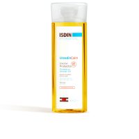 Bottle  of  Isdin  Ureadin  Calm  Protective  Shower  Oil  by  Isdin,  a  shower  oil  indicated  for  cleansing  and  nourishing  dry  skin.