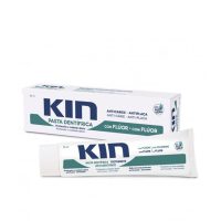 Tube  of  Kin  Toothpaste  with  Fluoride  50ml  by  Kin,  a  toothpaste  indicated  for  protecting  gums  and  preventing  cavities.