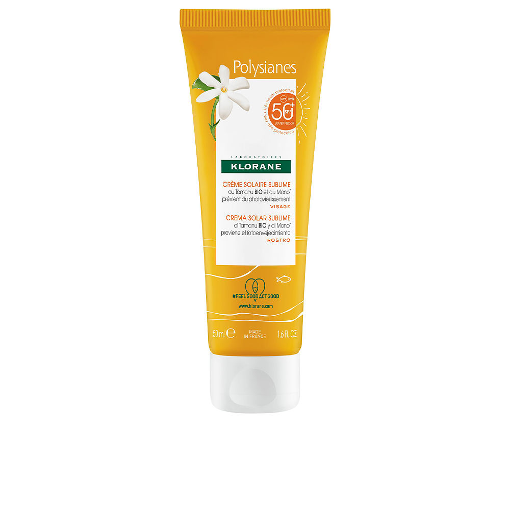 KloranePolysianesMonoiTamanuBioSublimeSunCreamSPF5050ml Klorane Polysianes Monoï & Tamanu Bio Sublime Crema Solar SPF50+ 50ml - Image 1