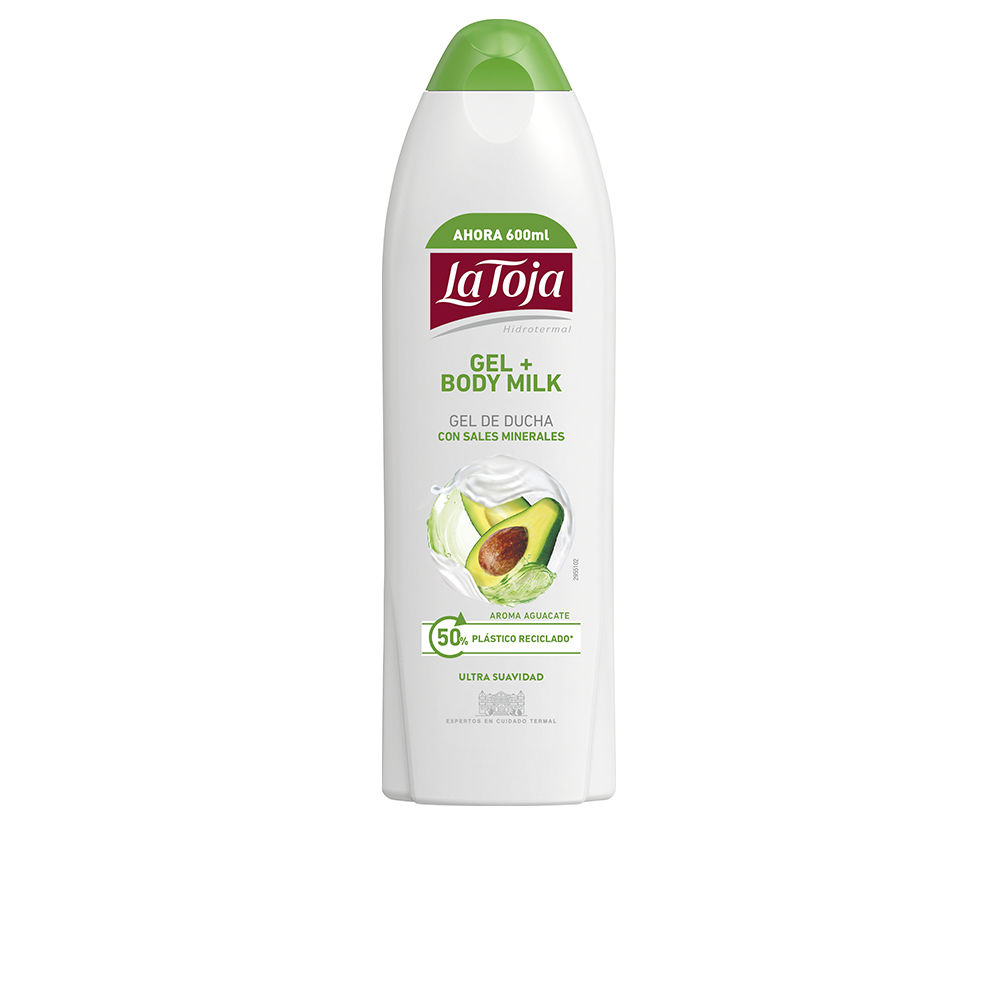 LaTojaAvocadoShowerGelCream600ml Bottle of La Toja Avocado Shower Gel Cream by La Toja, a shower gel cream indicated for hydrating and cleansing the skin.