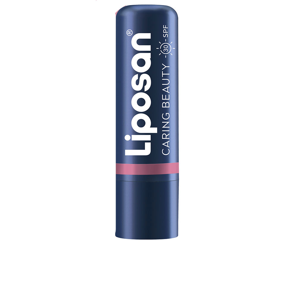 LiposanCaringBeauty3In1ColorNudePink4.8g Product container of Liposan Caring Beauty 3 In 1 Color Nude Pink by Liposan, a lip balm indicated for hydrating lips and cheeks.