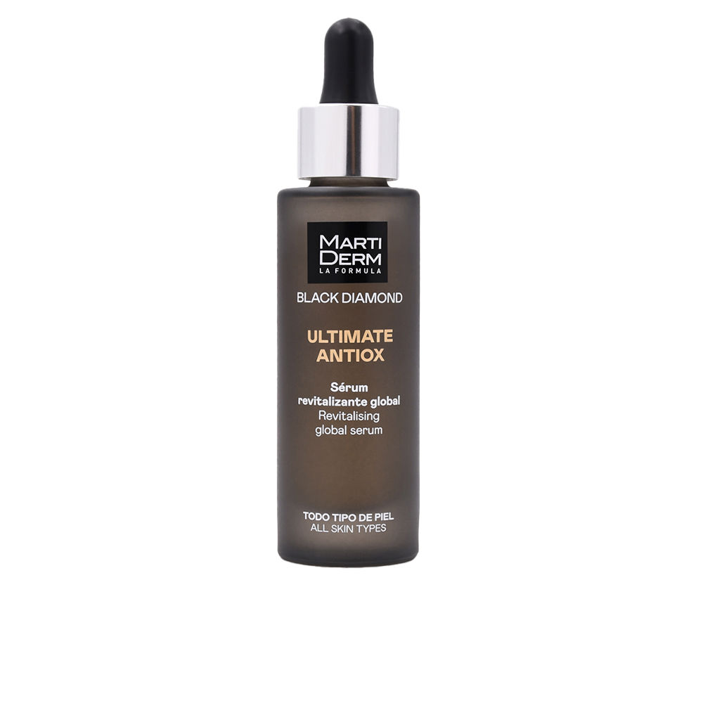 MartidermBlackDiamondUltimateAntioxSerum30ml Bottle of Martiderm Black Diamond Ultimate Antiox Serum by Martiderm, a serum indicated for brightening and minimizing wrinkles.