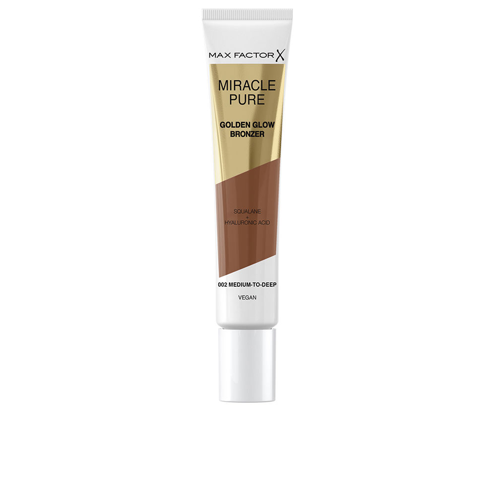 MaxFactorMiraclePureGoldenGlowBronzerColor002MediumToDeep15ml Max Factor Miracle Pure Bronzer Golden Glow Cor 002 Médio a Escuro 15ml - Image 1