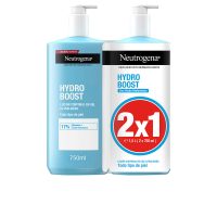 Bottle  of  Neutrogena  Hydro  Boost  Body  Gel  Lotion  Duo  by  Neutrogena,  a  gel  lotion  indicated  for  strengthening  skin  barrier.