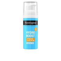 Bottle  of  Neutrogena  Hydro  Boost  SPF50  Fluid  by  Neutrogena,  a  moisturizing  fluid  indicated  for  UV  protection  and  hydration.