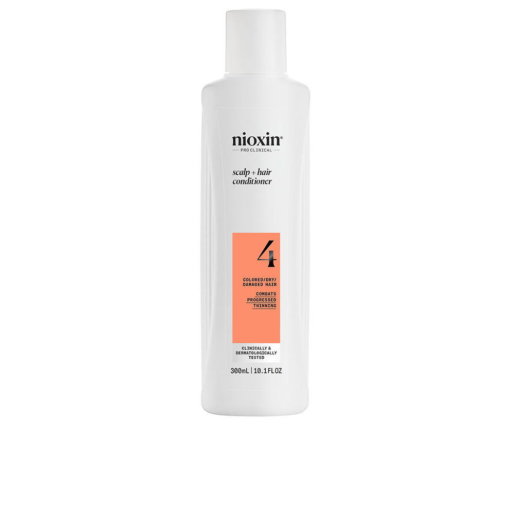 NioxinSystem4ConditionerforDyedAndDamagedHairwithProgressedThinning300ml Nioxin System 4 Acondicionador para Cabello Teñido y Dañado con Adelgazamiento Avanzado 300ml - Image 1