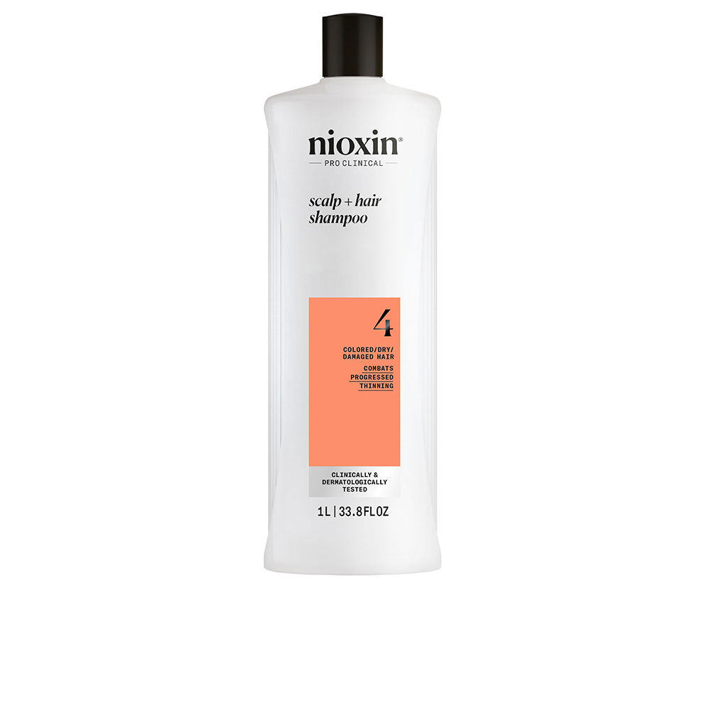 NioxinSystem4ShampooforDyedAndDamagedHair1000ml Nioxin System 4 Champô para Cabelo Pintado e Danificado 1000ml - Image 1