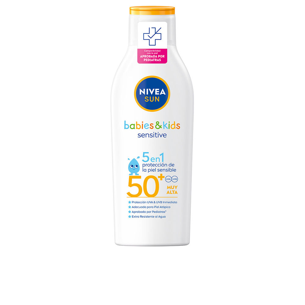 NiveaSunBabies&KidsSensitiveSunMilkSPF50+200ml Nivea Sun Babies & Kids Sensitive Sun Milk SPF50+ 200ml