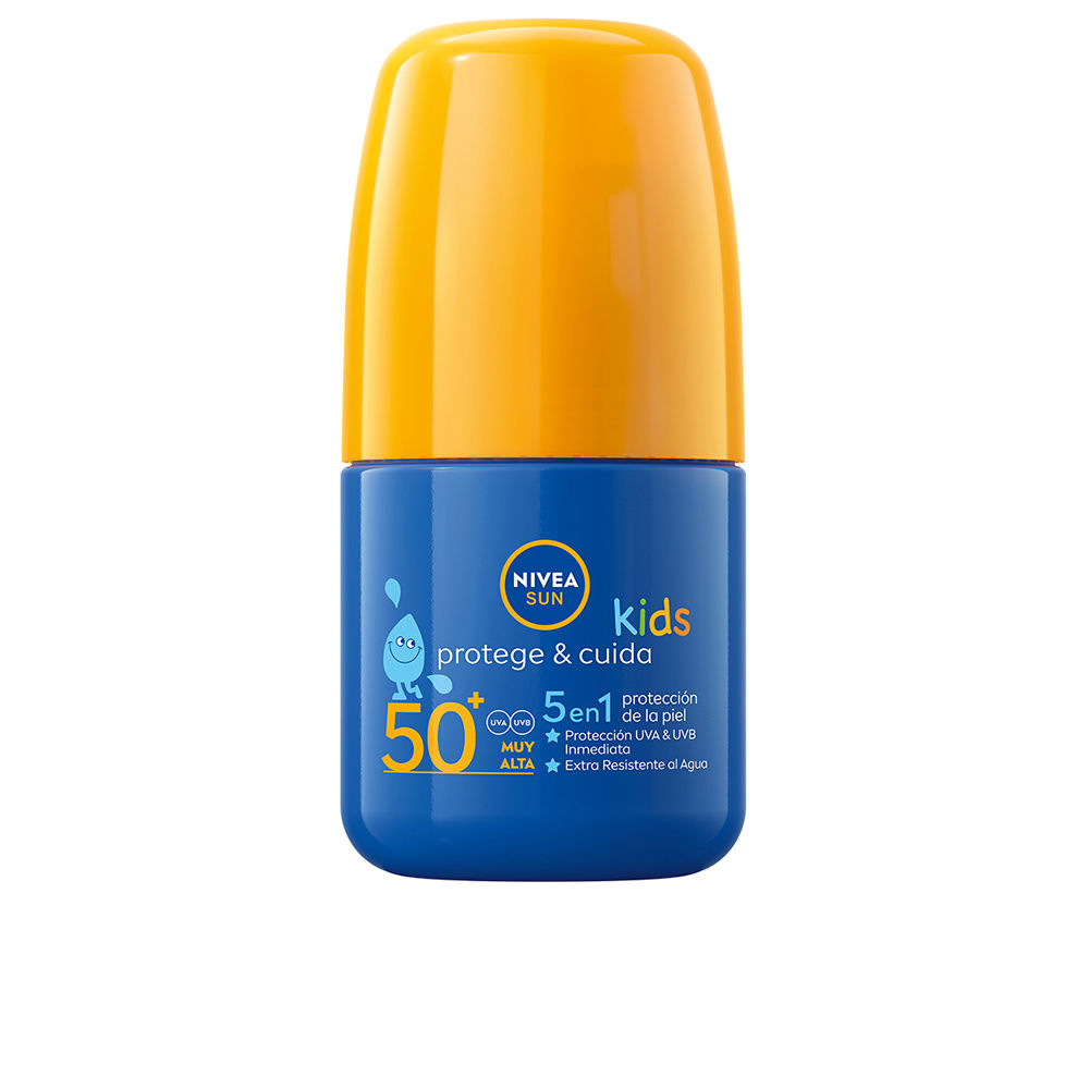 NiveaSunKidsProtectCareRollOnSPF5050ml Nivea Sun Kids Protect & Care Roll On SPF50+ 50ml - Image 1