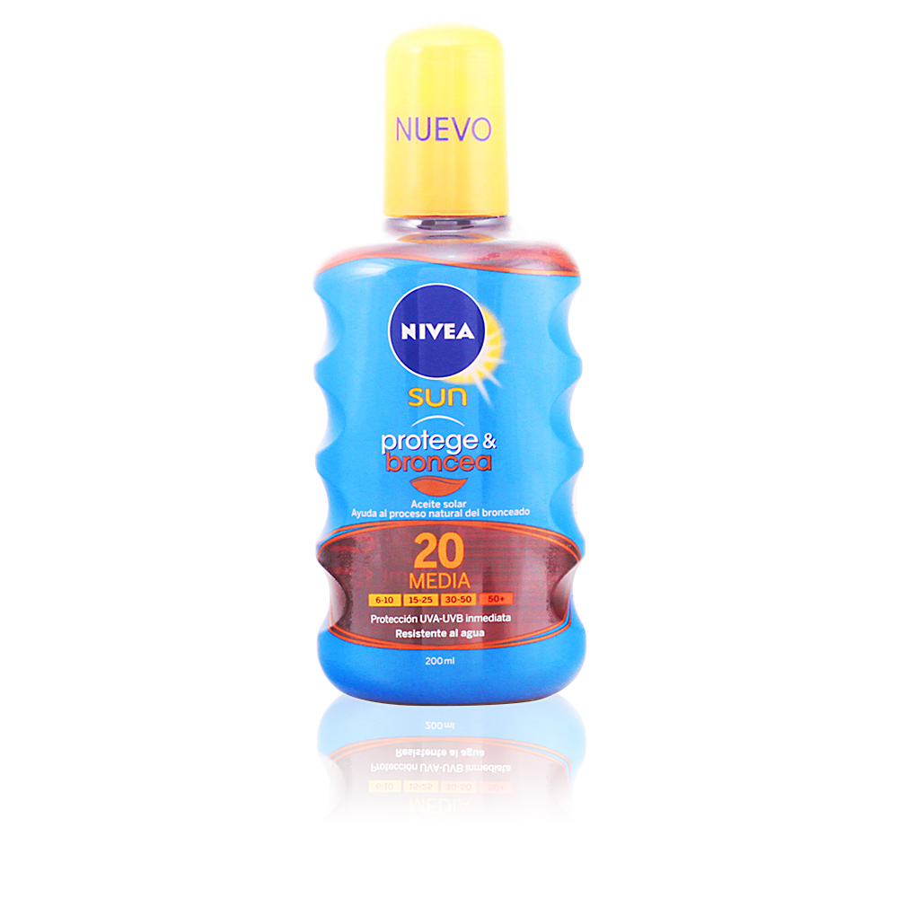 NiveaSunProtectBronzeOilSPF20200ml Nivea Sun Protect & Bronze Óleo SPF20 200ml - Image 1