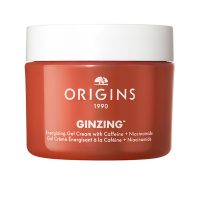 Jar  of  Origins  Ginzing  Energizing  Gel  Cream  by  Origins,  a  gel  cream  indicated  for  boosting  radiance  and  fighting  fatigued  skin.