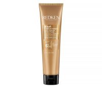 Bottle  of  Redken  All  Soft  Moisture  Restore  Leave-In  Treatment  by  Redken,  a  conditioning  mask  indicated  for  frizz  control.