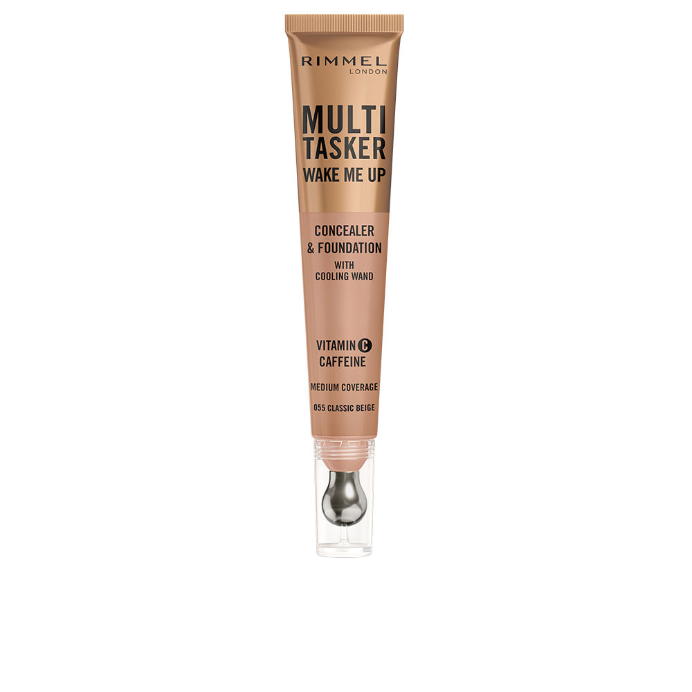 RimmelLondonMultitaskerWakeMeUpConcealerAndFoundationColorClassicBeige20ml Rimmel London Multitasker Wake Me Up Corretor e Base de Maquilhagem Cor Classic Beige 20ml - Image 1