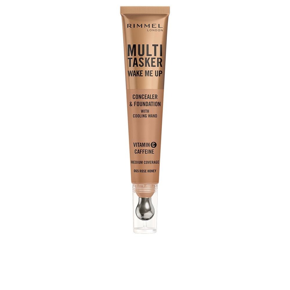 RimmelLondonMultitaskerWakeMeUpConcealerAndFoundationColorRoseHoney20ml Rimmel London Multitasker Wake Me Up Corrector E Base Cor Rose Honey 20ml - Image 1