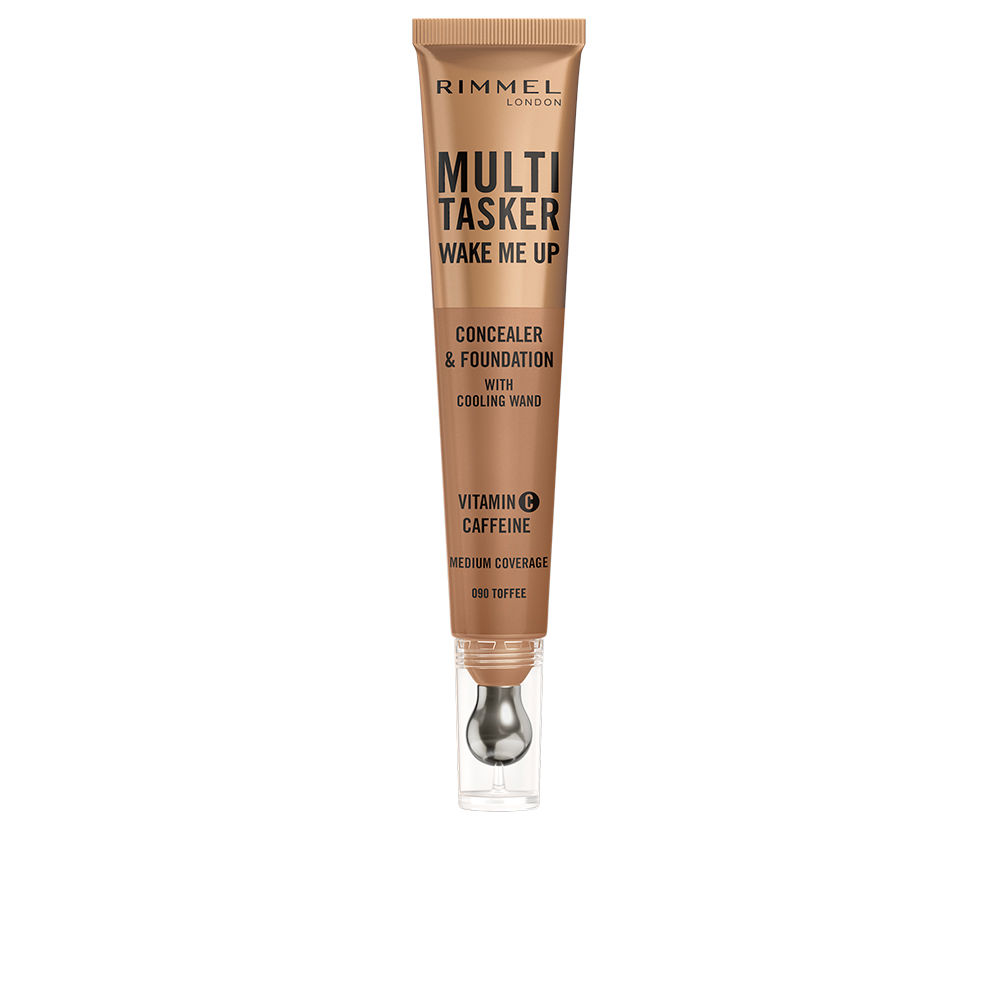 RimmelLondonMultitaskerWakeMeUpConcealerAndFoundationColorToffee20ml Rimmel London マルチタスカー ウェイクミーアップ コンシーラー&ファンデーション トフィー 20ml - 画像 (1)