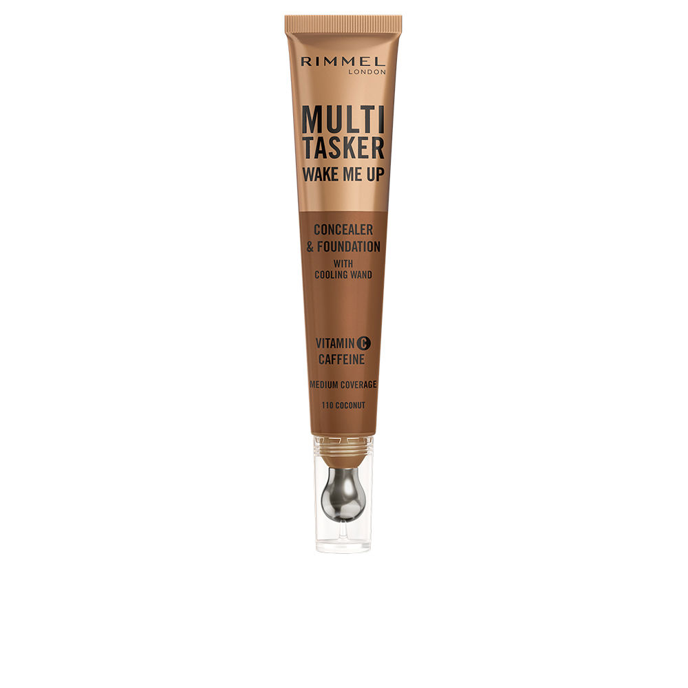 RimmelLondonMultitaskerWakeMeUpConcealerAndFoundationColorWarmCoconut20ml リンメル ロンドン マルチタスカー ウェイクミーアップ コンシーラー ファンデーション カラー ウォームココナッツ 20ml - 画像 (1)