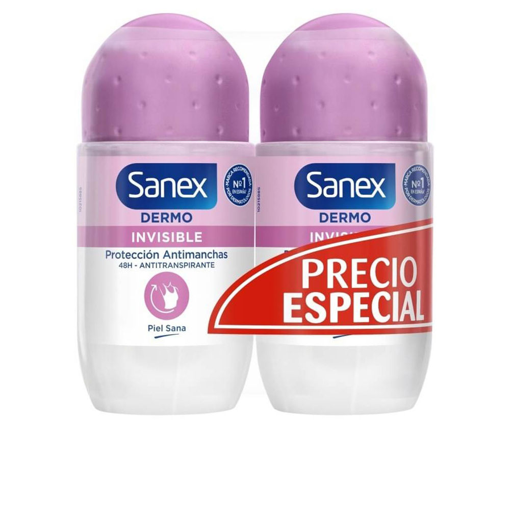 SanexDermoInvisibleDeodorantRoll-OnDuo2x50ml Sanex Dermo Invisible Deodorant Roll-On Duo 2x50ml