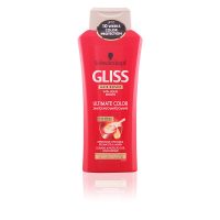 Bottle  of  Schwarzkopf  Gliss  Ultimate  Color  Shampoo  by  Schwarzkopf,  a  shampoo  indicated  for  protecting  dyed  hair  color.