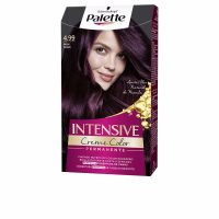Box  of  Schwarzkopf  Palette  Intensive  Creme  Permanent  Color  4.99  Aubergine  by  Schwarzkopf,  a  hair  dye  for  gray  coverage.