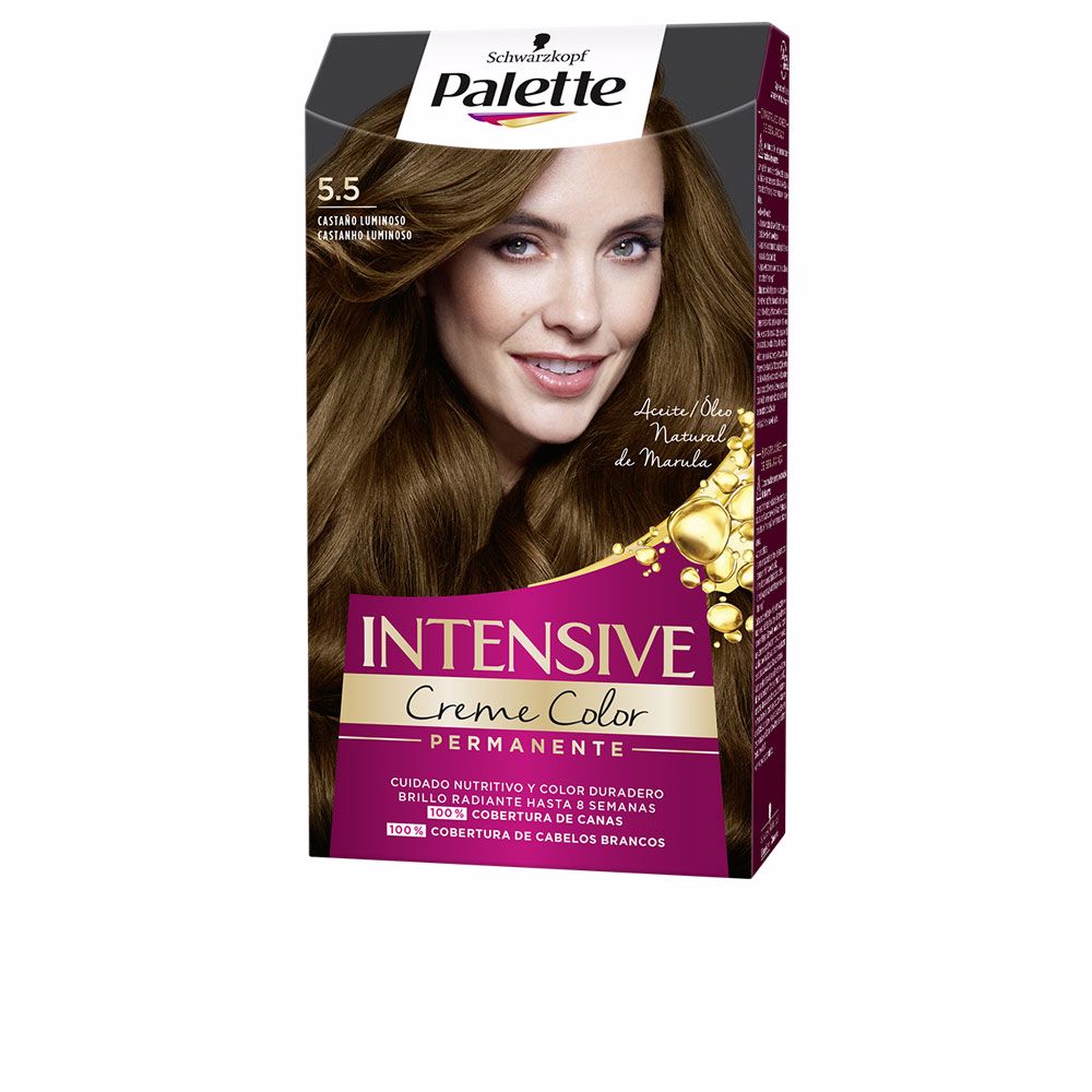 SchwarzkopfPaletteIntensiveCremePermanentColor5.5LightBrown Schwarzkopf Palette Intensive Creme Tinte Permanente 5.5 Castaño Claro - Image 1