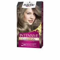 Box  of  Schwarzkopf  Palette  Intensive  Creme  Permanent  Color  7.1  Medium  Ash  Blonde  by  Schwarzkopf,  a  hair  dye  for  gray  coverage.
